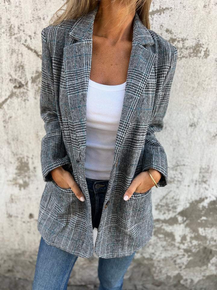 LUCINDA™ – Klassisk rutig blazer