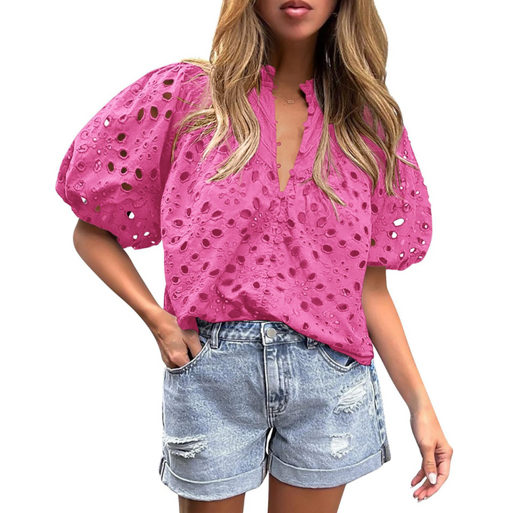 MAYUMI™ – Elegant Snygg Puffärmad Långärmad Topp