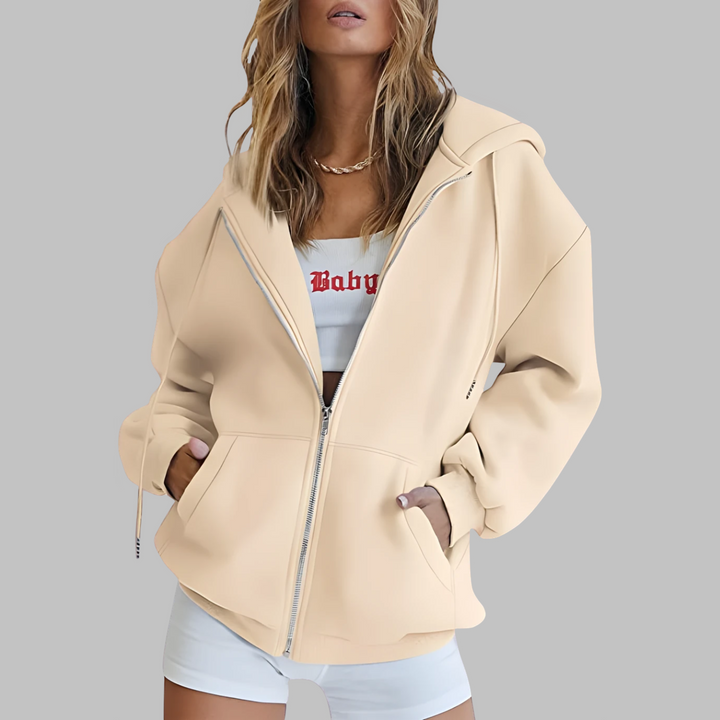LILMA™ – Klassisk dragkedjejacka med luva i oversize