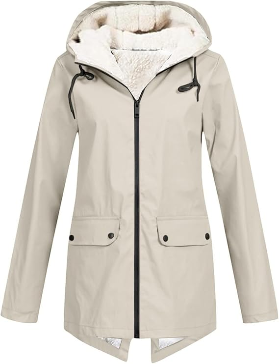 AMELIA™ | Skön fleecehoodie med dragkedja