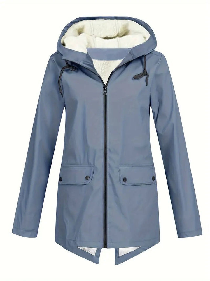 AMELIA™ | Skön fleecehoodie med dragkedja