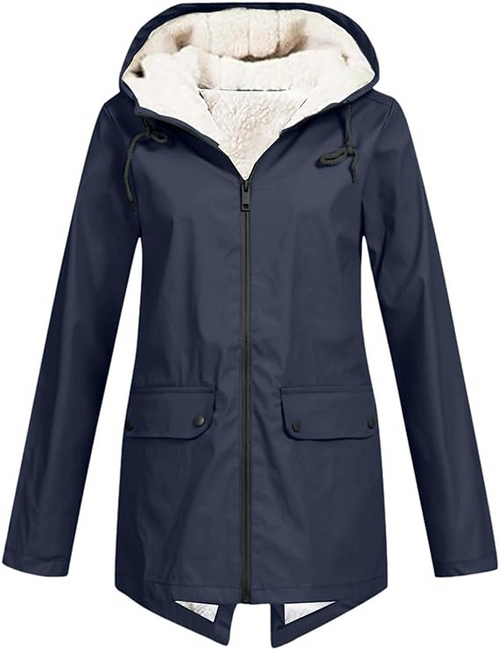 AMELIA™ | Skön fleecehoodie med dragkedja