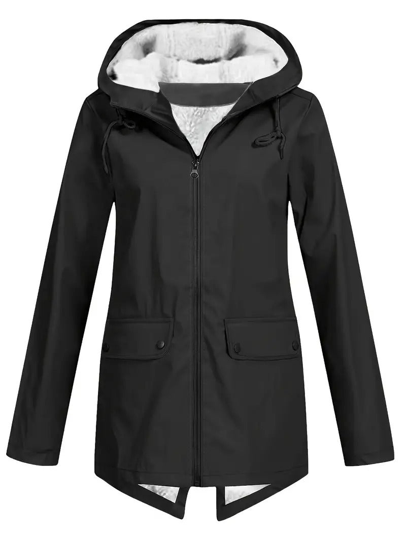 AMELIA™ | Skön fleecehoodie med dragkedja