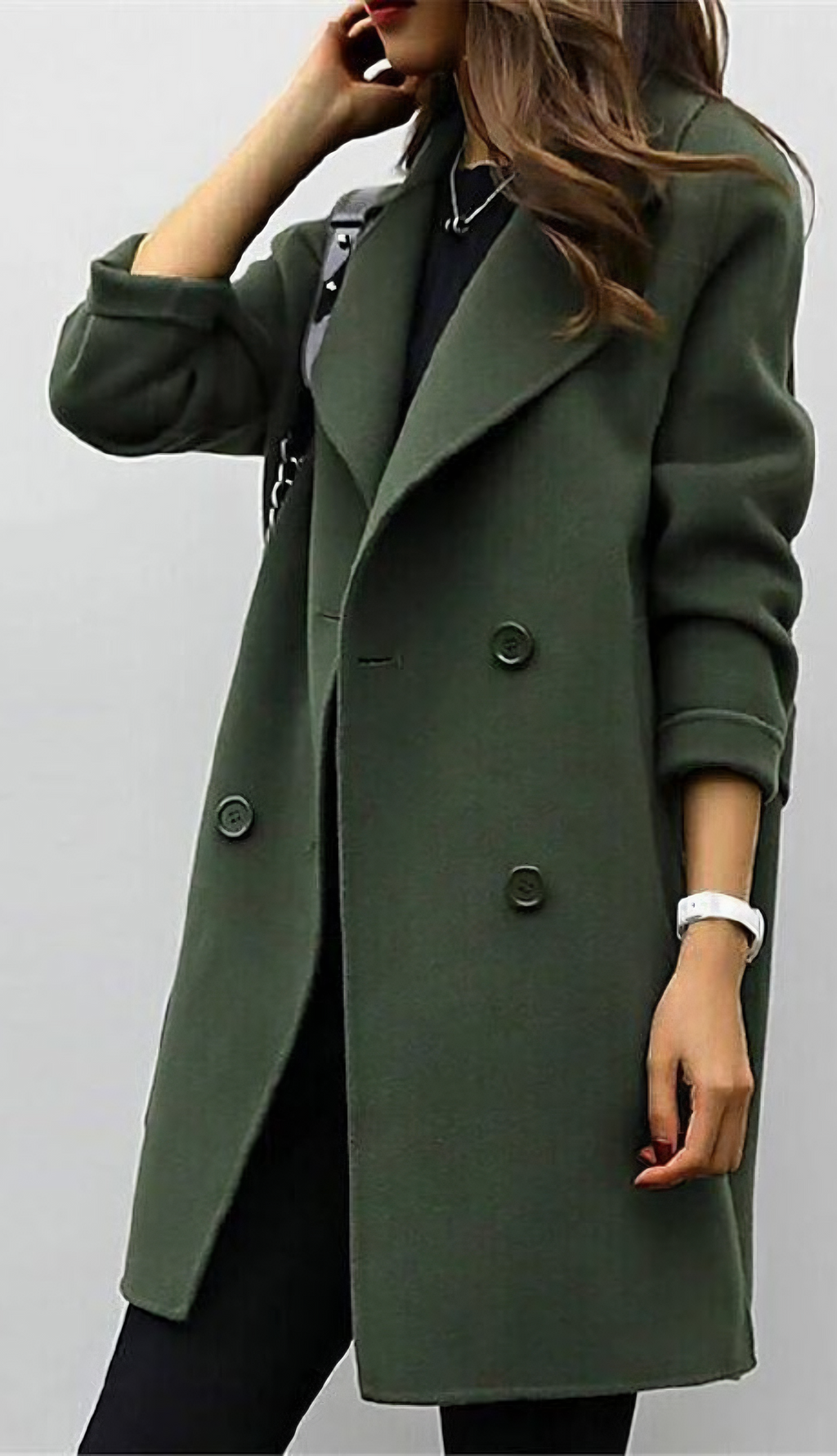 CELINA™ – Lång trenchcoat