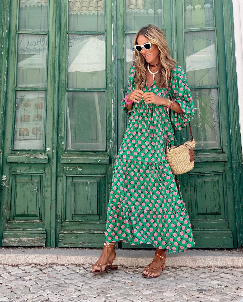 SABINE™ - Boho Chic Maxiklänning