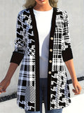LEONA™ | Slät Geometrisk-Print Kofta
