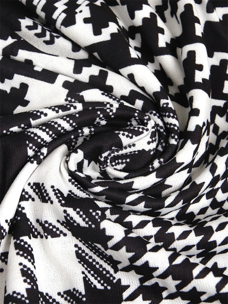 LEONA™ | Slät Geometrisk-Print Kofta