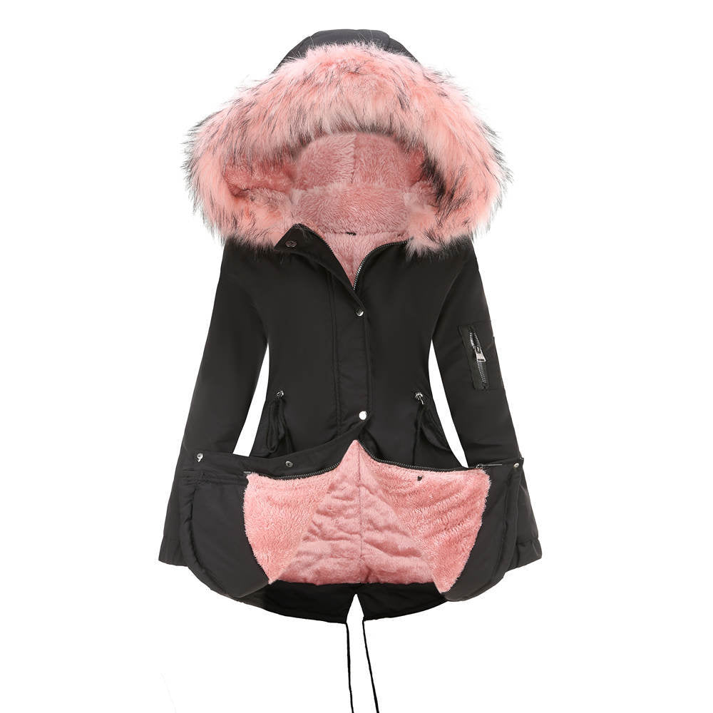 MARINA™ | Varm Parkas med Sammetskant