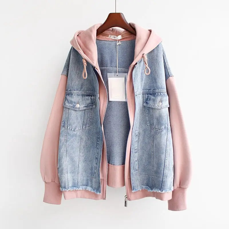 MIRA™ | Duofärgad jeansjacka