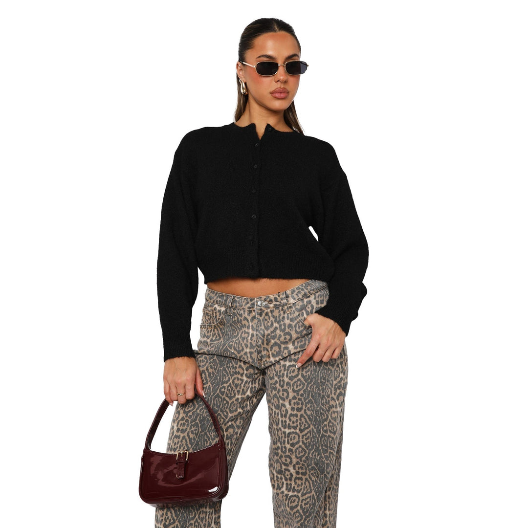 SHASA™ - Avslappnad Cropped Långärmad Kofta