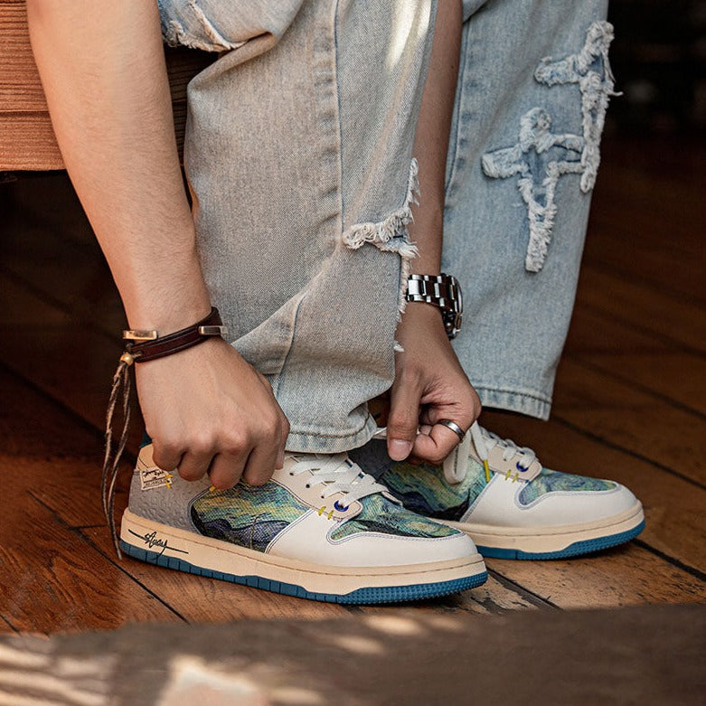 VAN GOGH™ | Sneakers Inspirerade av Stjärnnatten