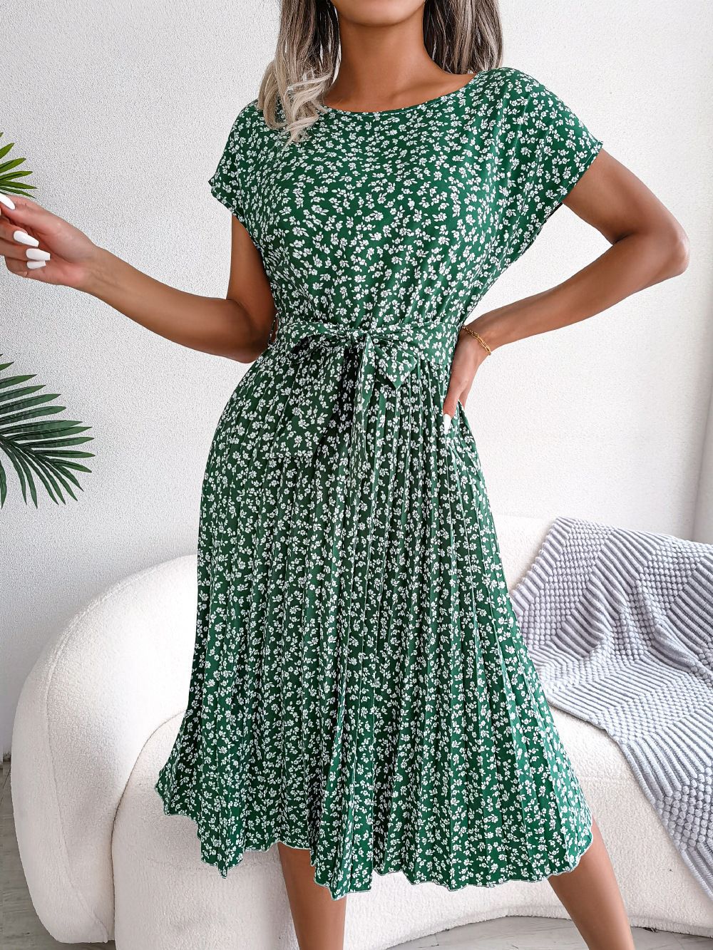 TARYN™ – Lätt Vintage Blommig Klänning