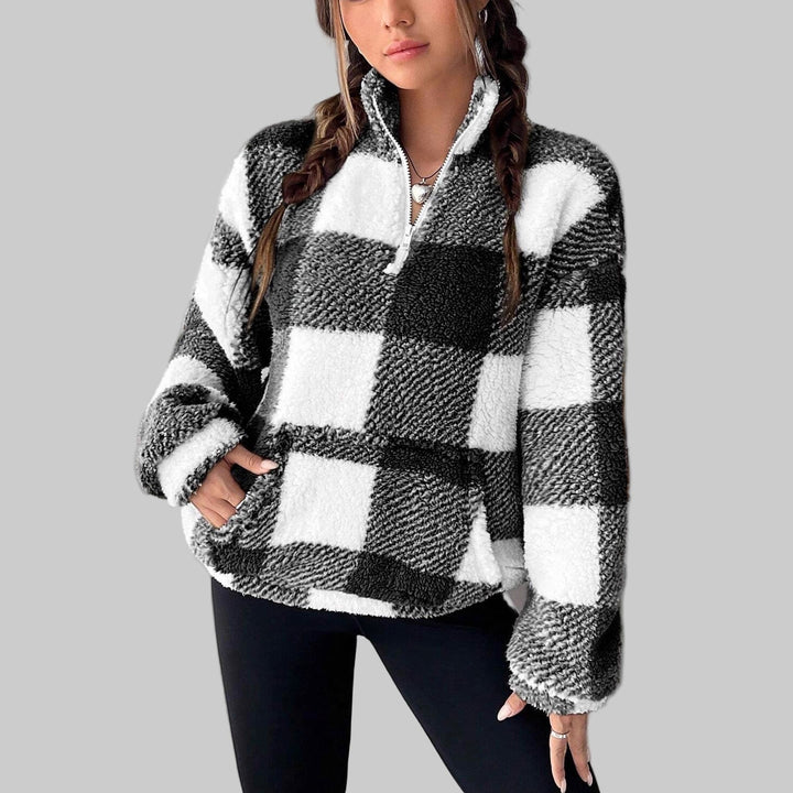 MAPLE™ - Mysig Rutig Fleecepullover