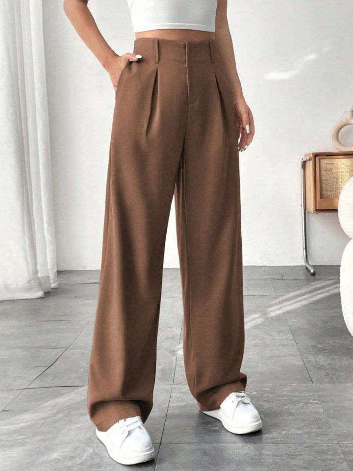 BELISIMA™ – Elegant Veckad Vid Kontorsbyxa