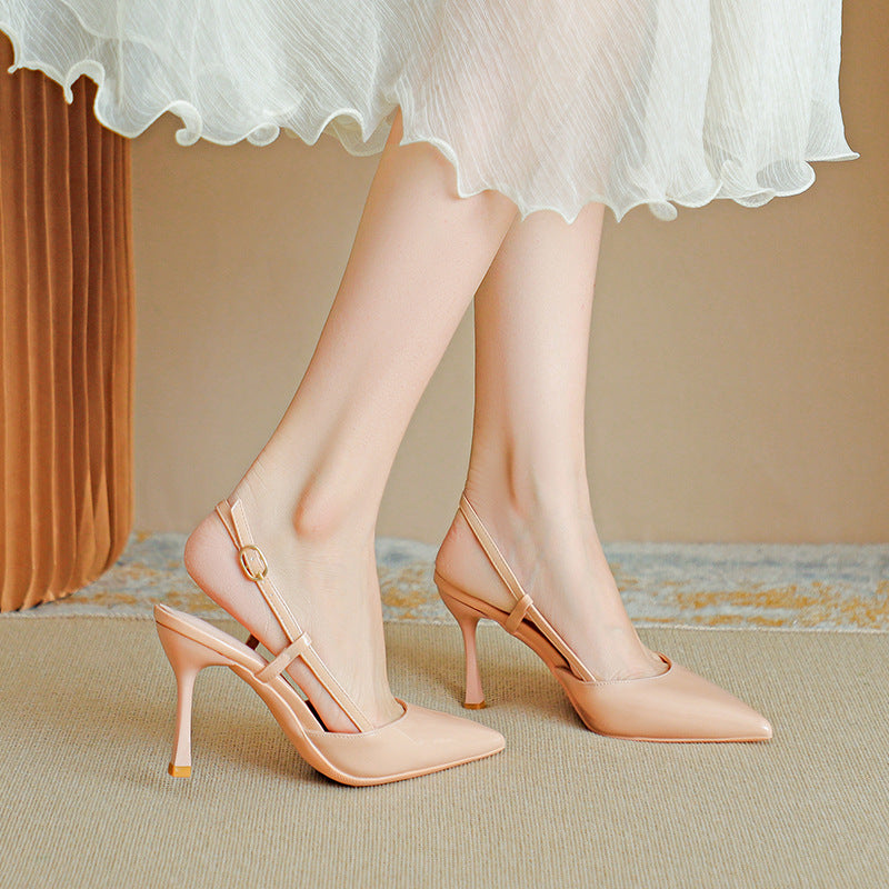 ZURI™ - Eleganta Stilettos med Spetsig Tå och Justerbar Rem