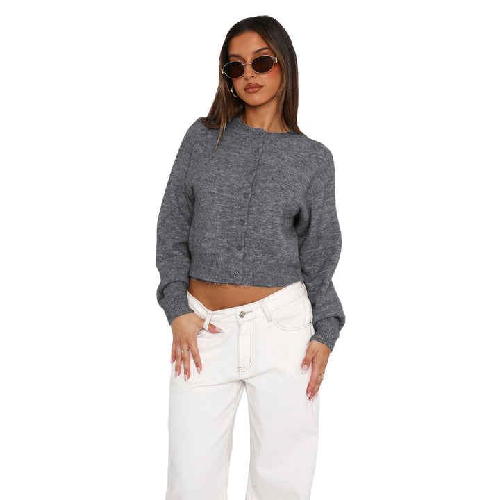 SHASA™ - Avslappnad Cropped Långärmad Kofta