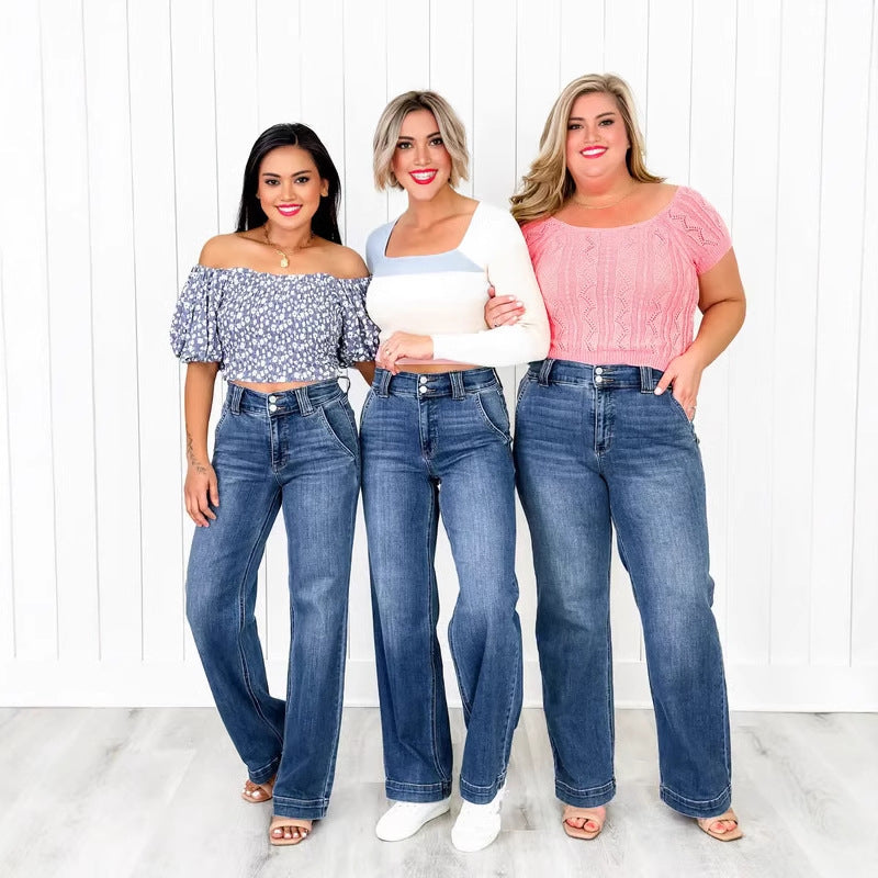 TALLIS™ – Bekväma Löst Sittande Vida Jeans