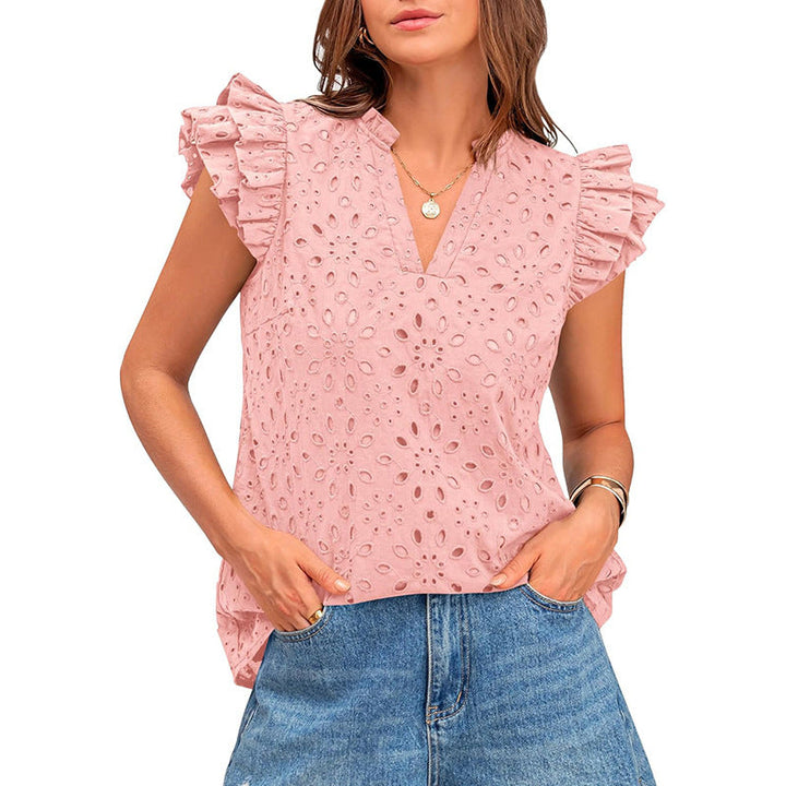 AVESSA™ – Bekväm Vardaglig Kort-Ärmad Sommar Boho-Topp