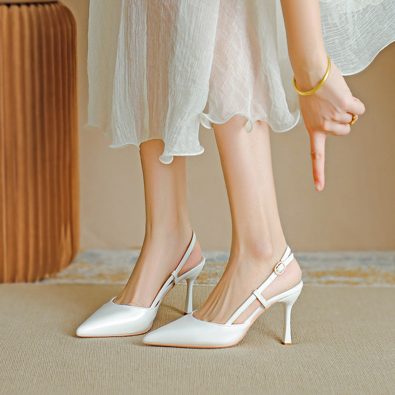 ZURI™ - Eleganta Stilettos med Spetsig Tå och Justerbar Rem