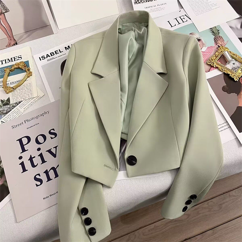 CORALIE™ – Sofistikerad croppad blazer