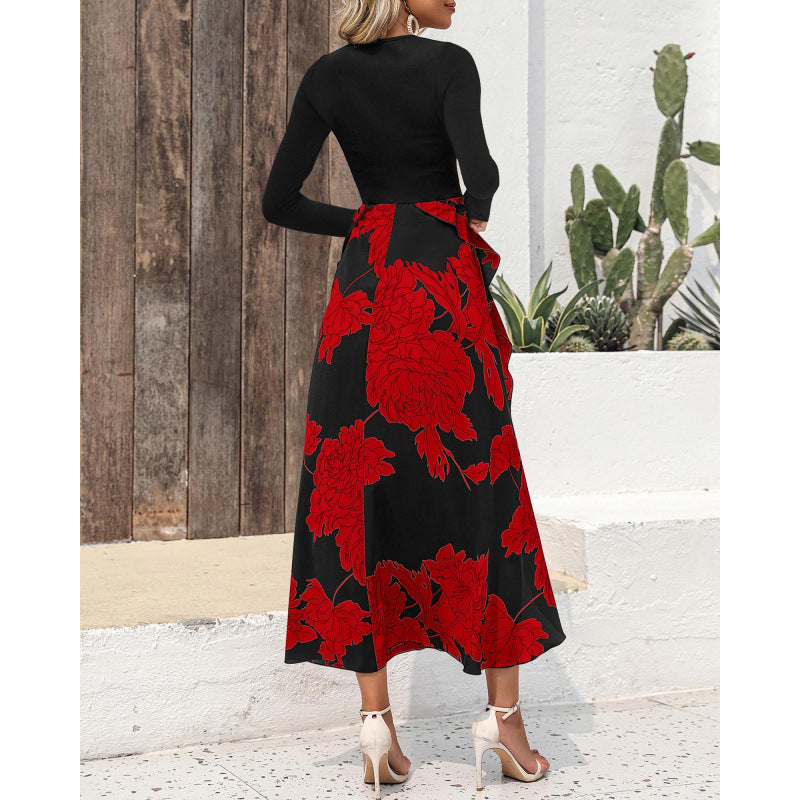 SADIE™ – Blommig Charm Axellös Midiklänning