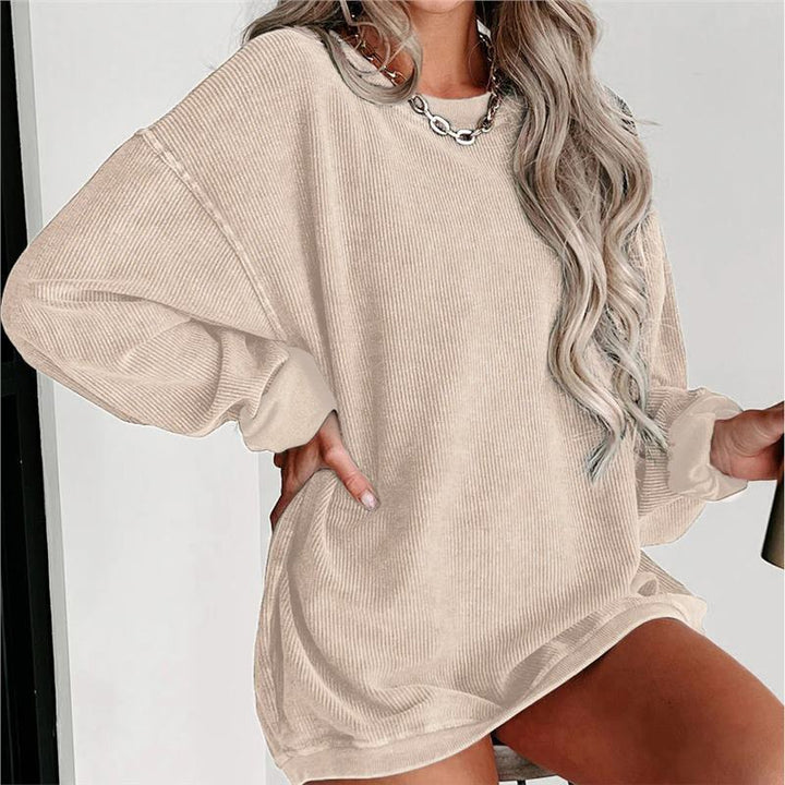 ADELE™ - Avslappnad Nedfälld Axel Pullover-Sweatshirt