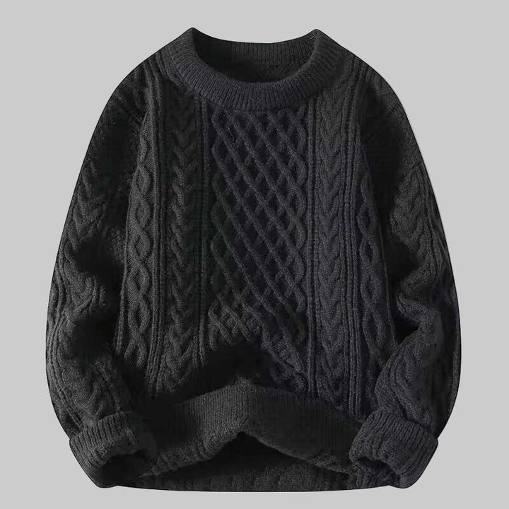 VIOLETA™ - Mysig Långärmad Rundhalsad Strukturerad Tröja