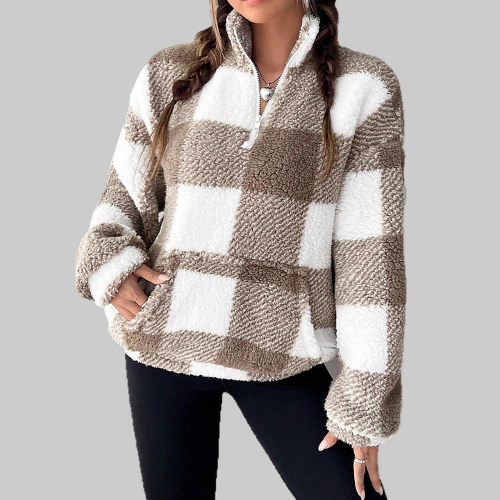 MAPLE™ - Mysig Rutig Fleecepullover