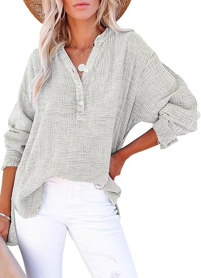 AYLA™ – Vardaglig blus med v-ringning