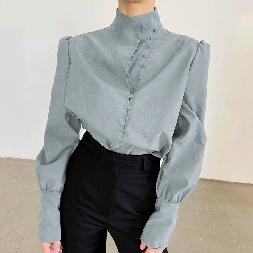 FADI™ – Elegant långärmad blus med knappar