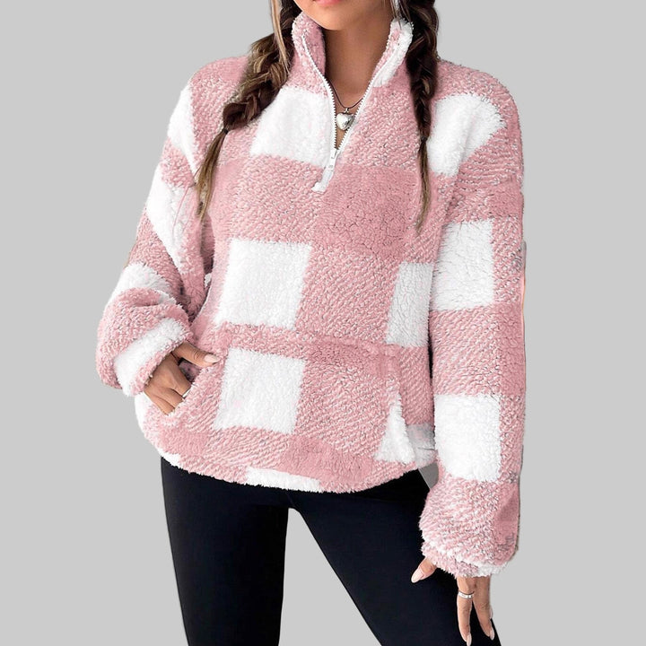 MAPLE™ - Mysig Rutig Fleecepullover
