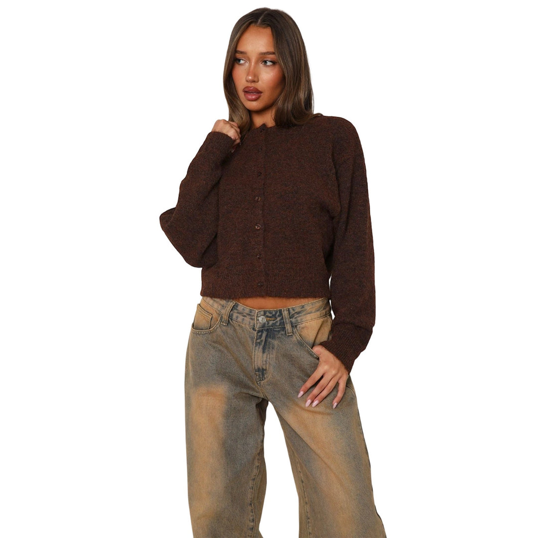 SHASA™ - Avslappnad Cropped Långärmad Kofta
