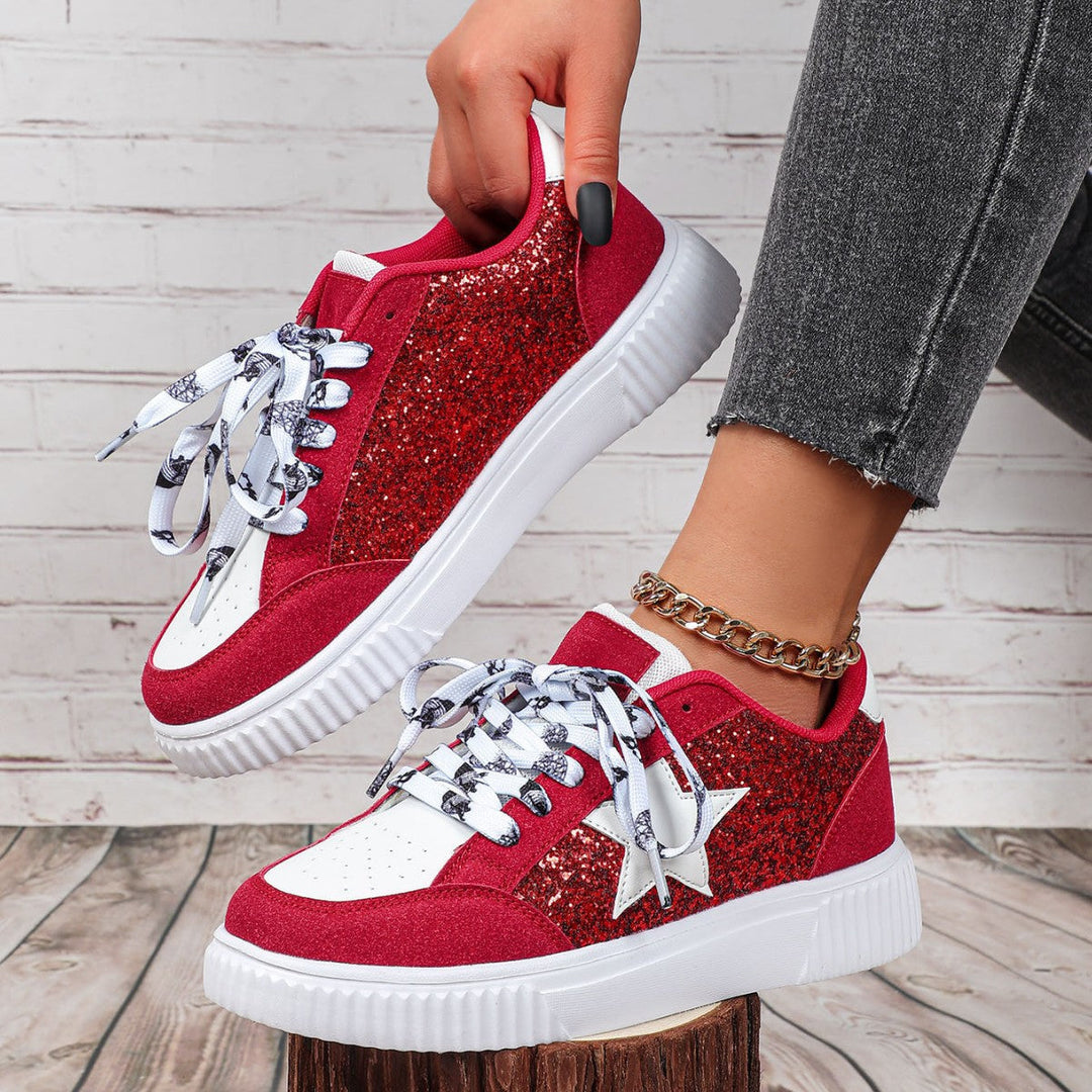 HAKO™ - Elegantda Snörda Lågskaftade Löparsneakers