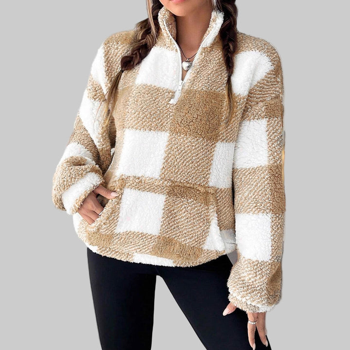 MAPLE™ - Mysig Rutig Fleecepullover