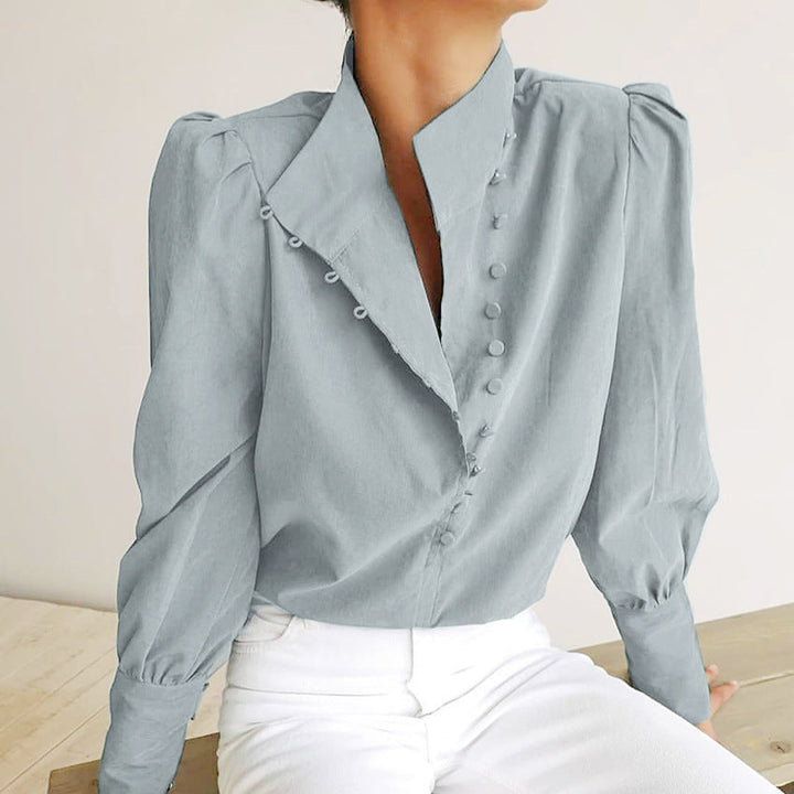 FADI™ – Elegant långärmad blus med knappar
