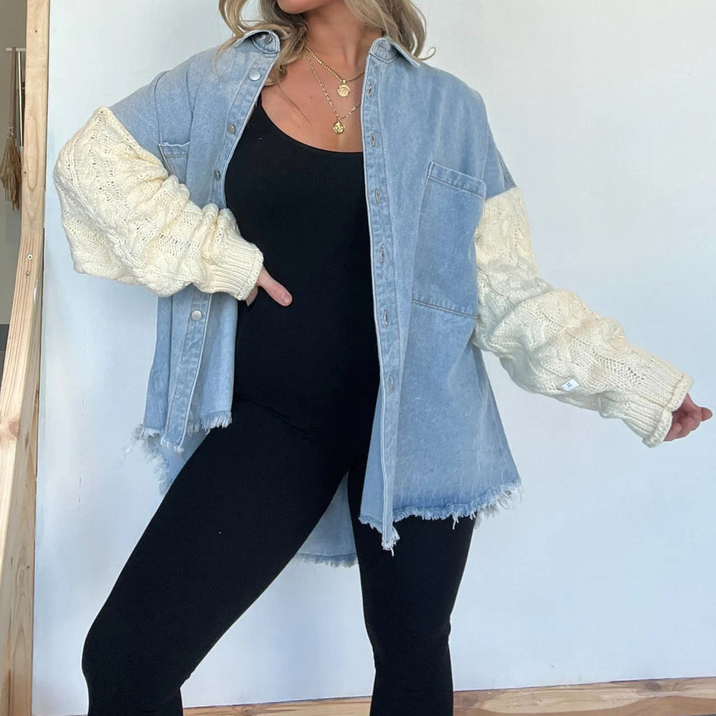 PRIS™ – Vintage långärmad jacka med krage