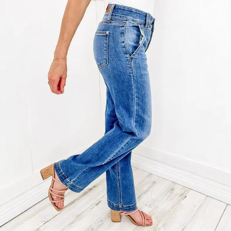 TALLIS™ – Bekväma Löst Sittande Vida Jeans