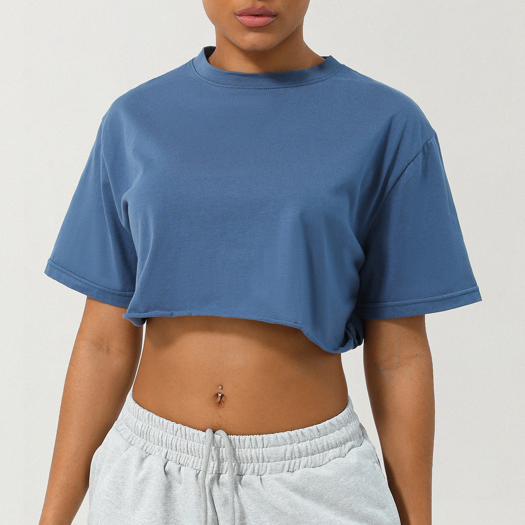 CASSIA™ – Avslappnad Croppad T-shirt