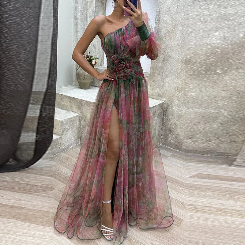 JULIANA™ - Drömmande Blommig Elegansklänning