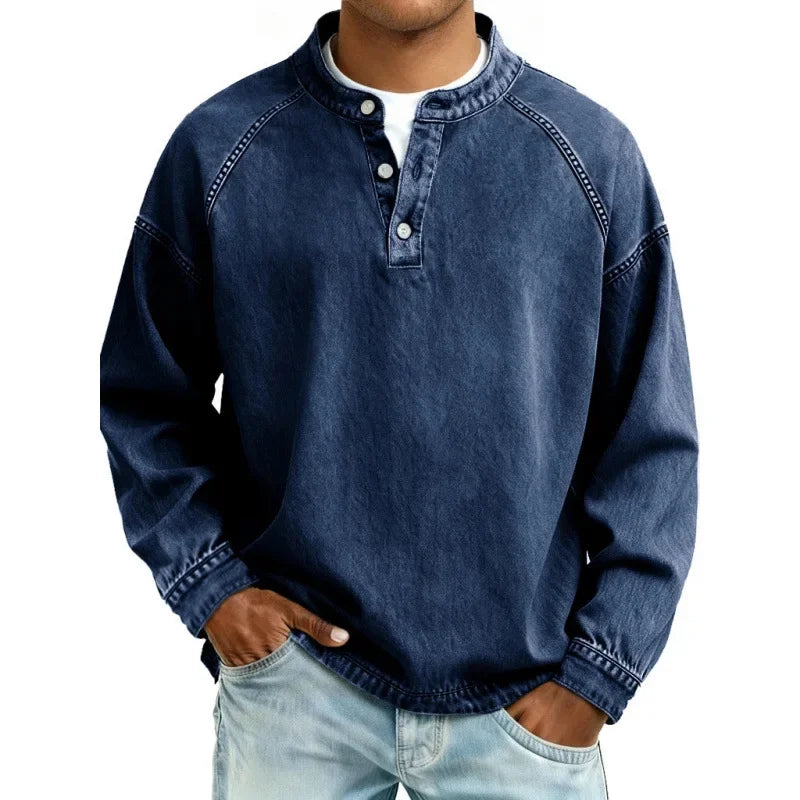 Stanley | Vintage Henley-skjorta