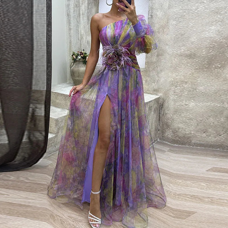 JULIANA™ - Drömmande Blommig Elegansklänning