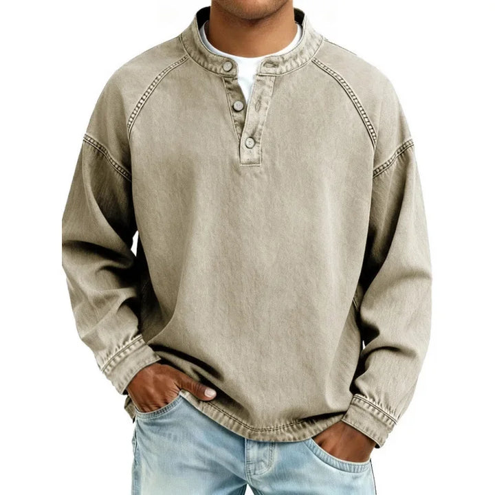 Stanley | Vintage Henley-skjorta