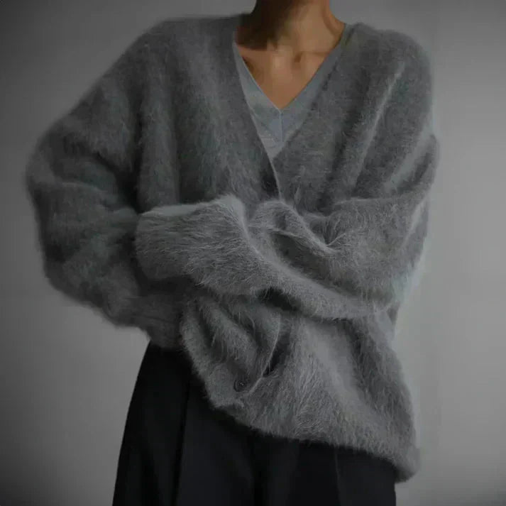 ADELE™ - Lurvig Mohairkofta