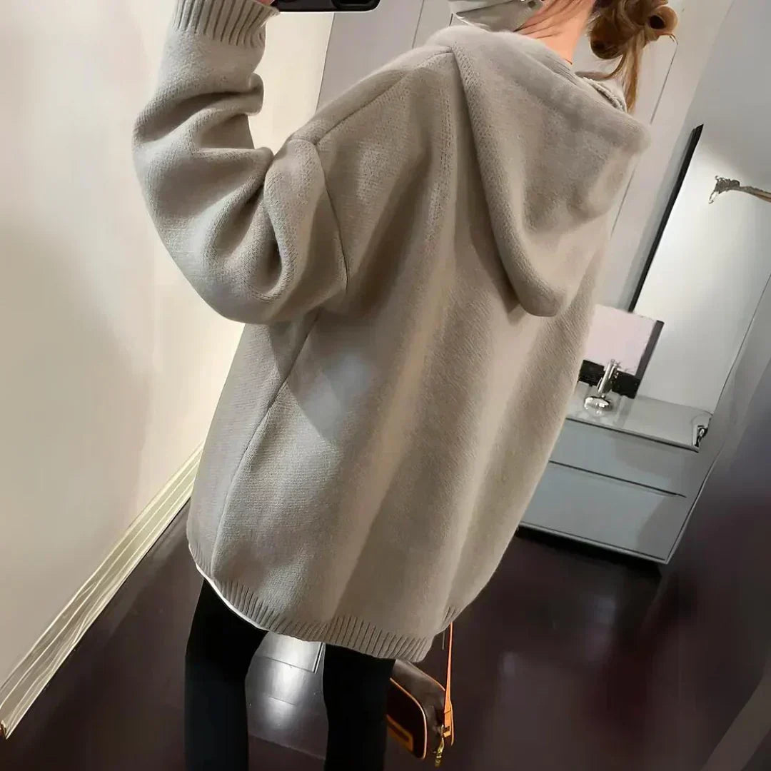 SMILEY™ | Mysig Översized Huvtröja