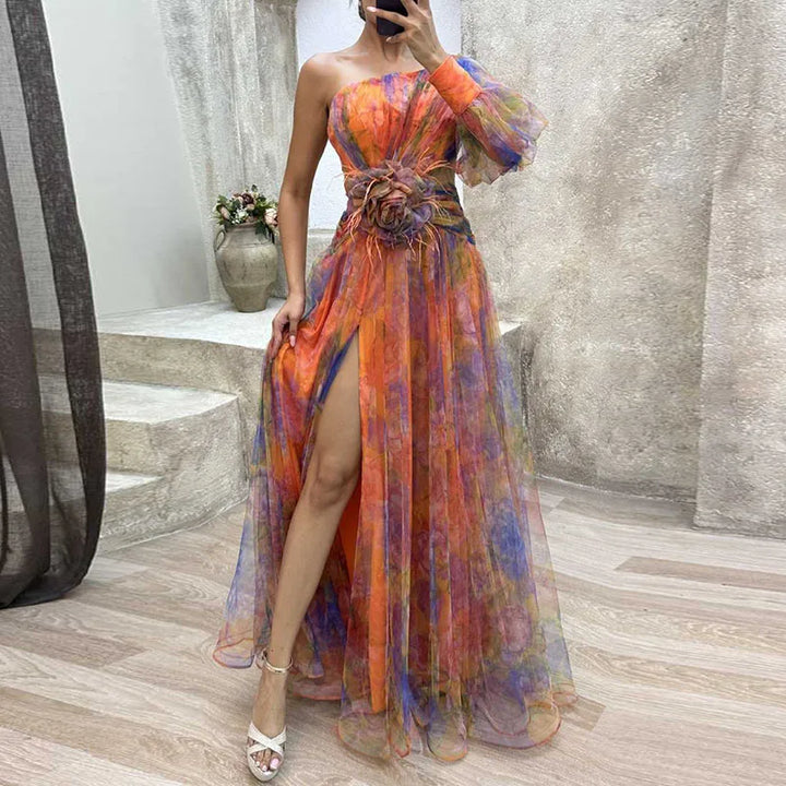 JULIANA™ - Drömmande Blommig Elegansklänning