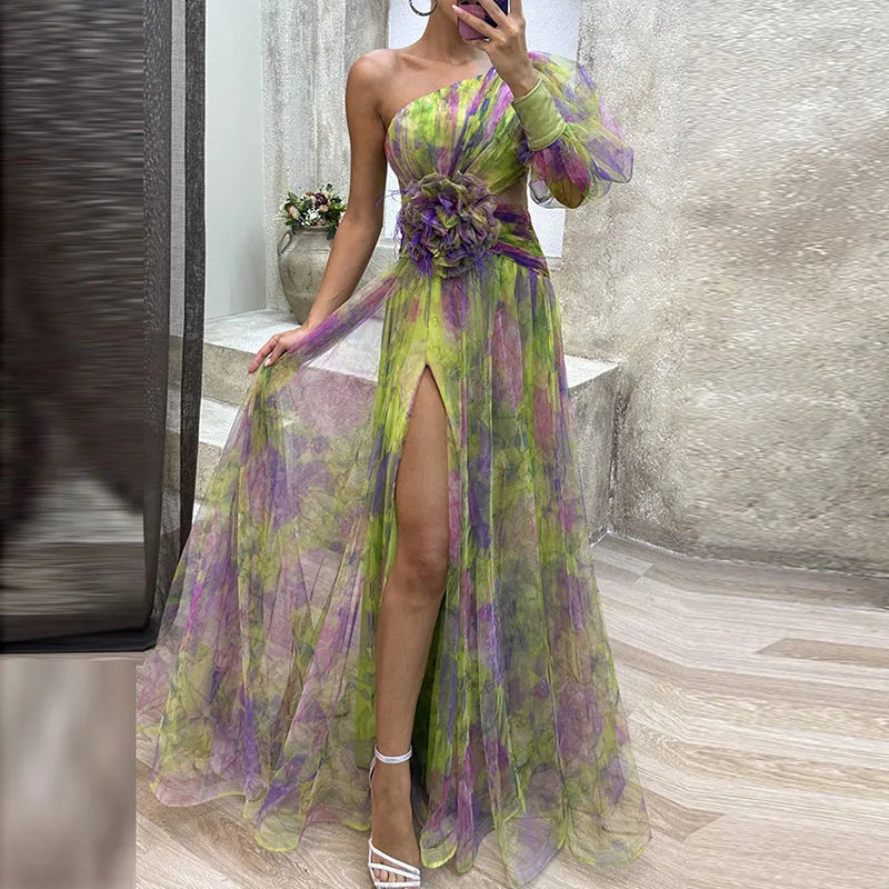 JULIANA™ - Drömmande Blommig Elegansklänning