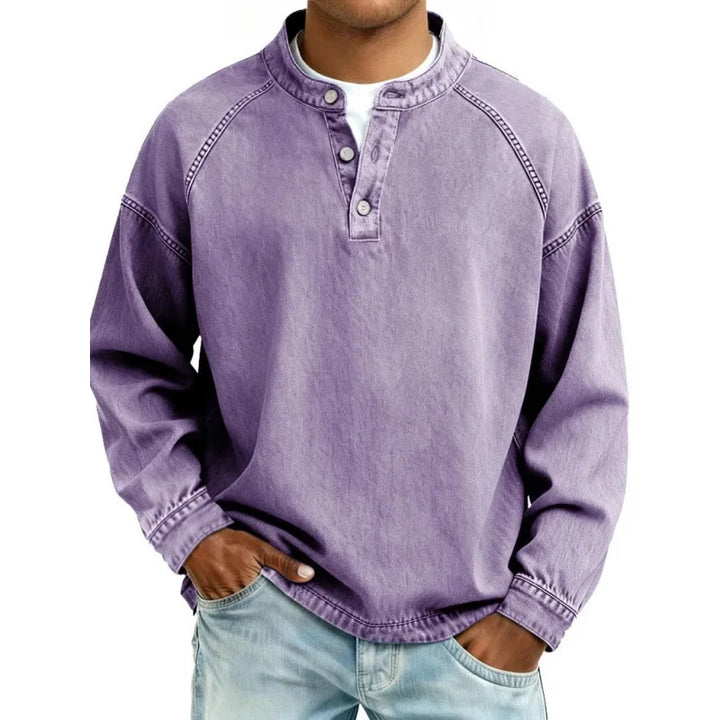 Stanley | Vintage Henley-skjorta