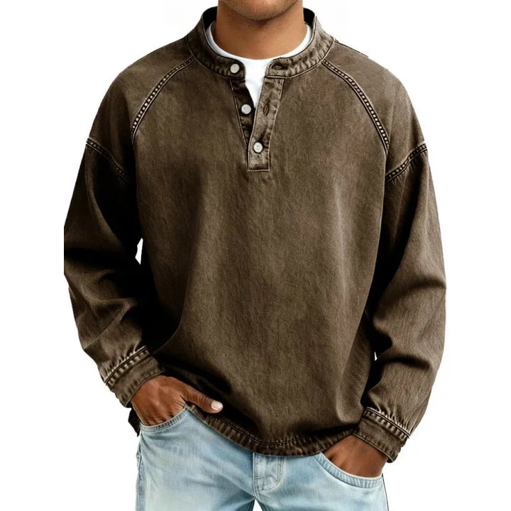 Stanley | Vintage Henley-skjorta