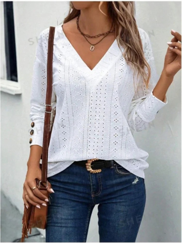 ARLETTE™ – Elegant vardaglig topp med spets