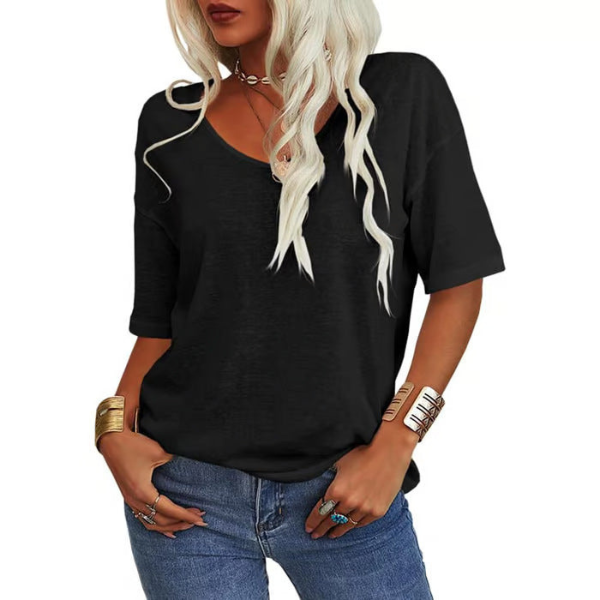 KRISANTA™ - Lös Lätt Minimalistisk T-shirt